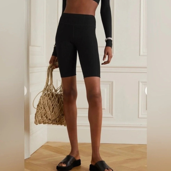 Women's Black High-Waisted Shorts - Picture 1 of 11